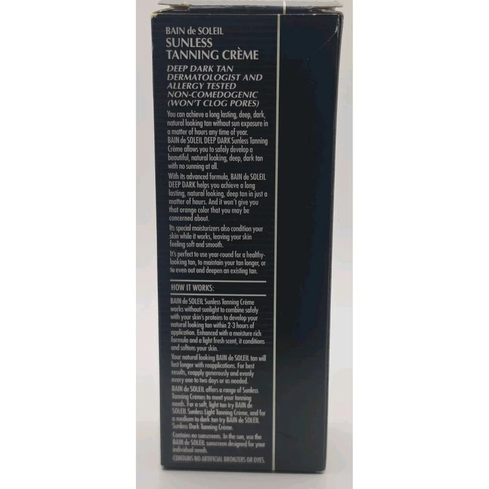 Vintage Bain de Soleil Discontinued 3.12oz DARK Tanning Creme RARE 1995 NEW